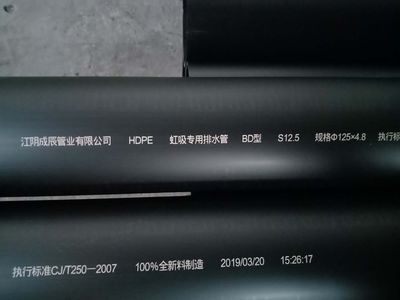 承載負(fù)壓0.8Mpa不變形hdpe虹吸雨水系統(tǒng)專用排水管質(zhì)量檢驗(yàn)報告證書